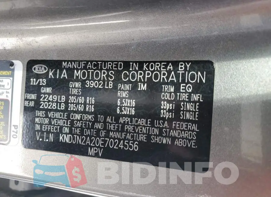 KNDJN2A20E7024556 Photo# 13