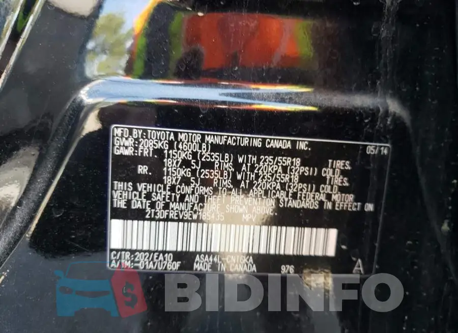 2T3DFREV9EW185435 Photo# 12