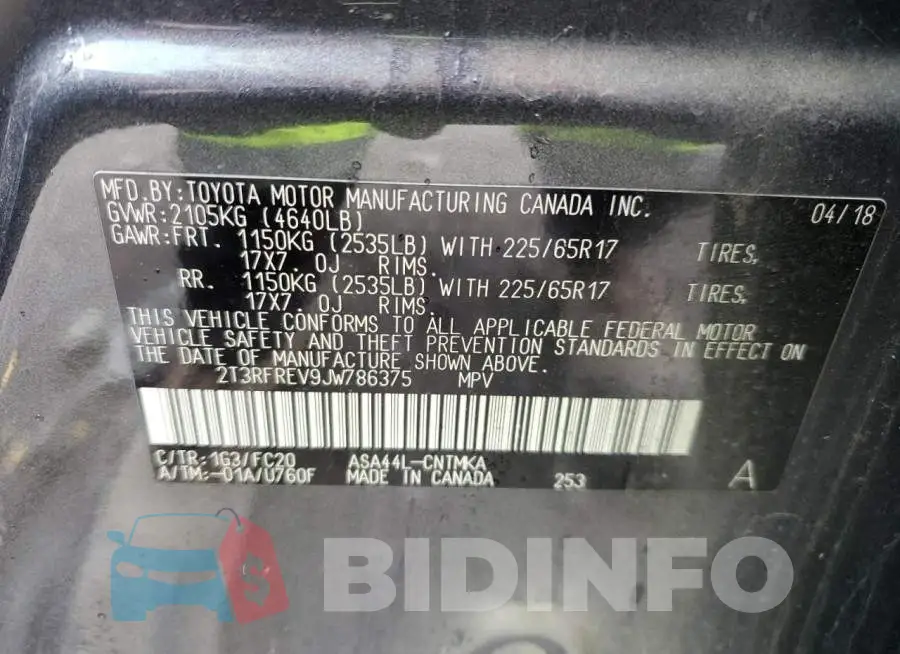 2T3RFREV9JW786375 Photo# 13