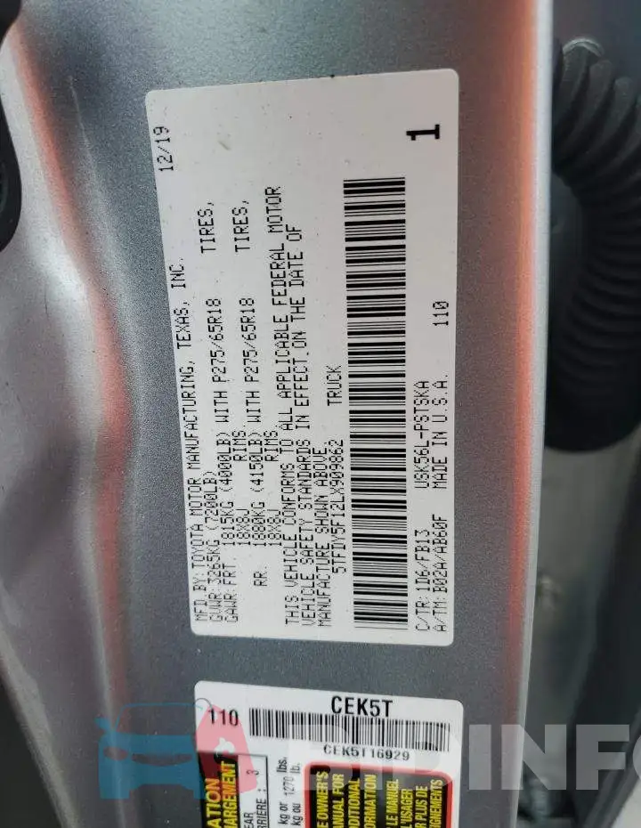 5TFDY5F12LX909862 Photo# 12