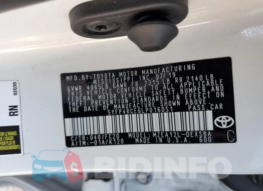 5YFP4RCE6LP016051 Photo# 12