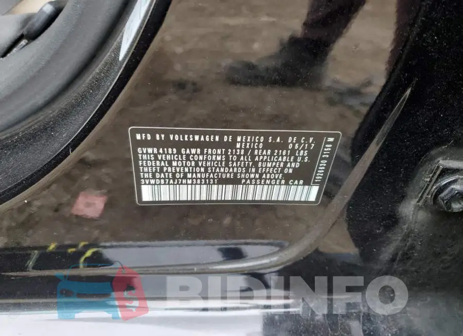 3VWDB7AJ7HM383131 Photo# 12