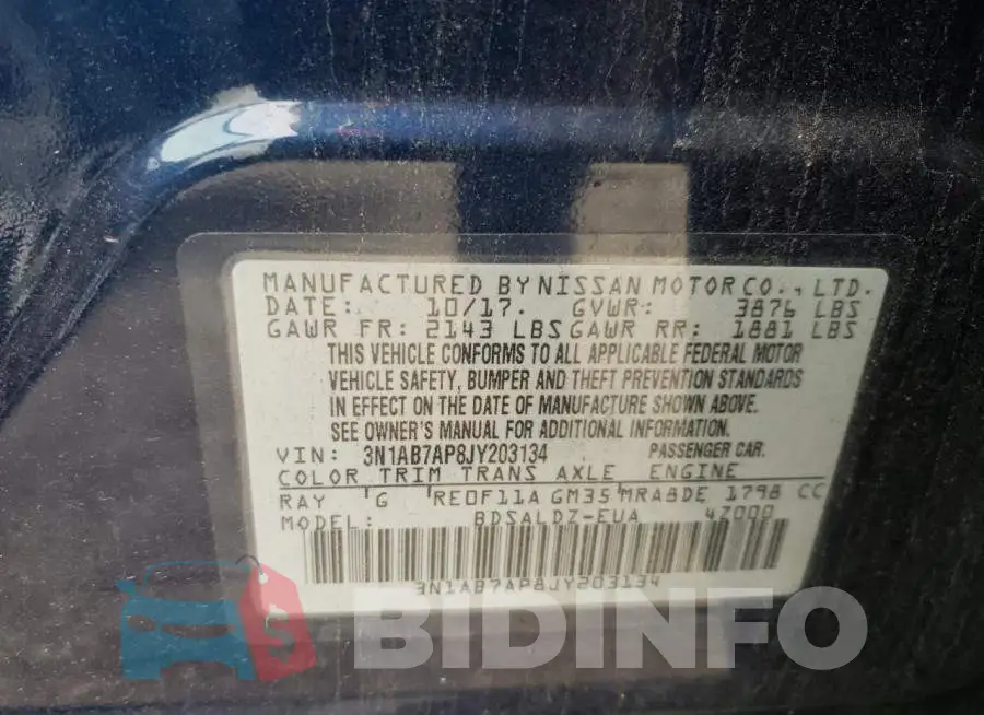 3N1AB7AP8JY203134 Photo# 10
