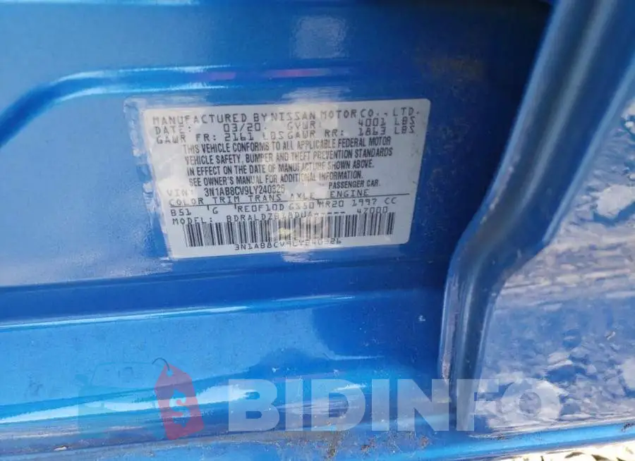 3N1AB8CV9LY240326 Photo# 12