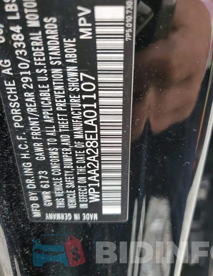 WP1AA2A28ELA01107 Photo# 13