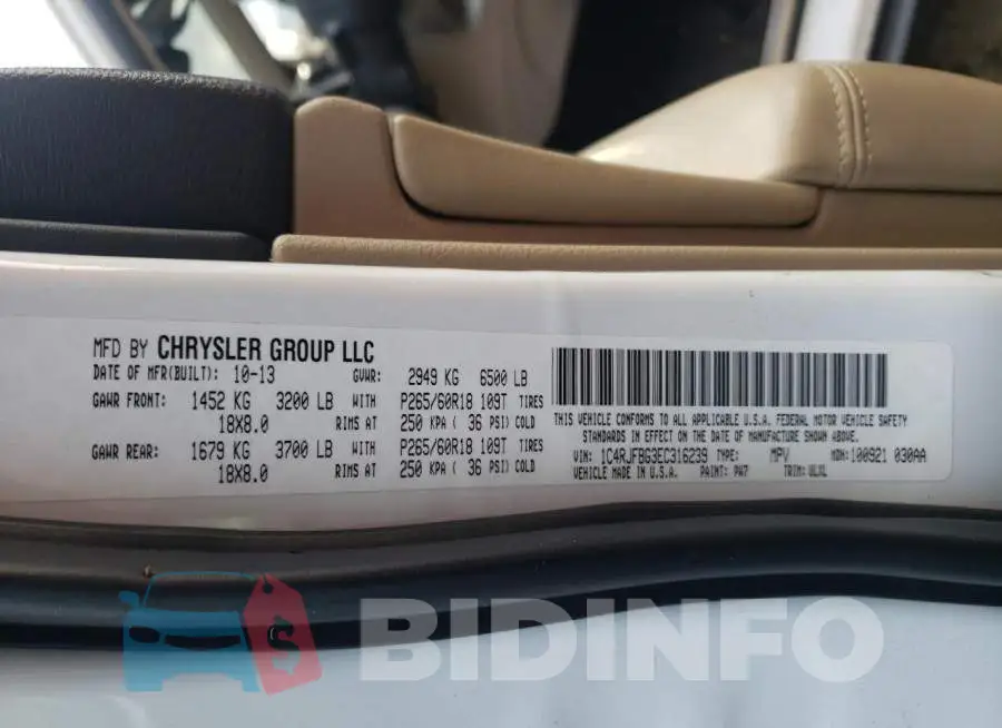 1C4RJFBG3EC316239 Photo# 13