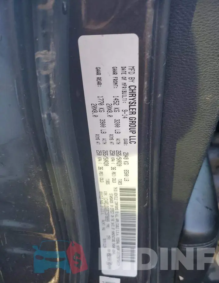 1C4RDJDG2EC978899 Photo# 12