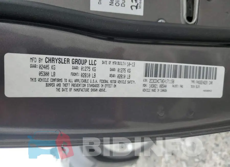2C3CDXCT0EH171158 Photo# 12