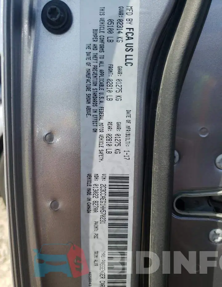 2C3CCAEG1HH570231 Photo# 12