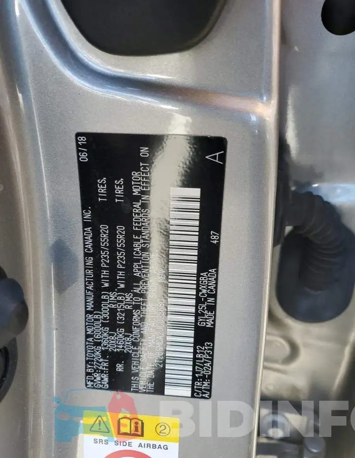 2T2BGMCA2JC025680 Photo# 12