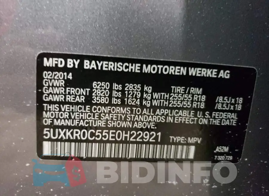 5UXKR0C55E0H22921 Photo# 12