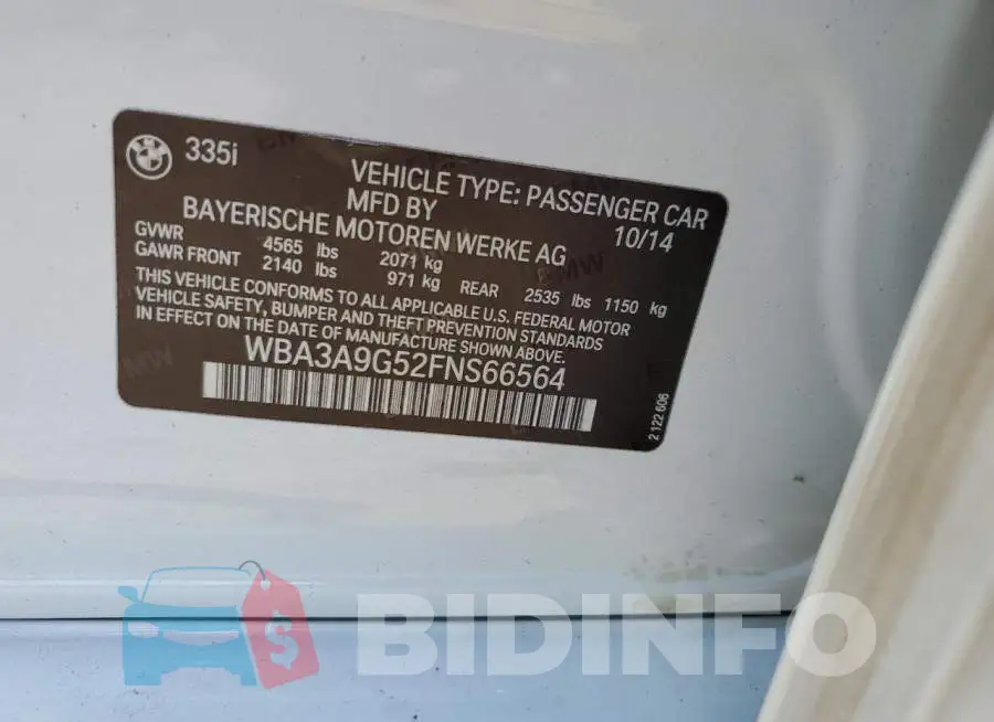 WBA3A9G52FNS66564 Photo# 12