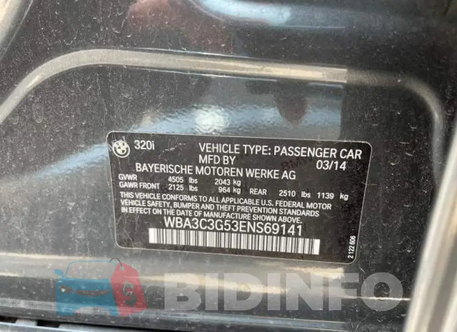 WBA3C3G53ENS69141 Photo# 10