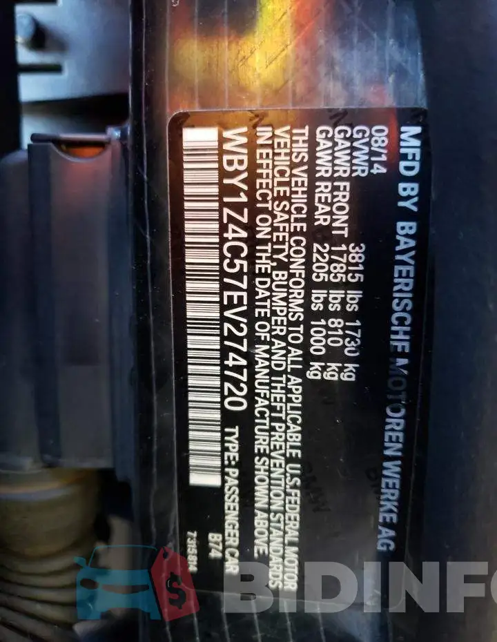 WBY1Z4C57EV274720 Photo# 12