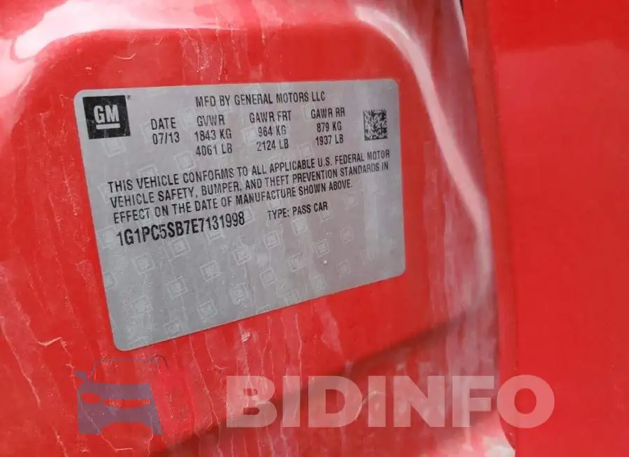 1G1PC5SB7E7131998 Photo# 12
