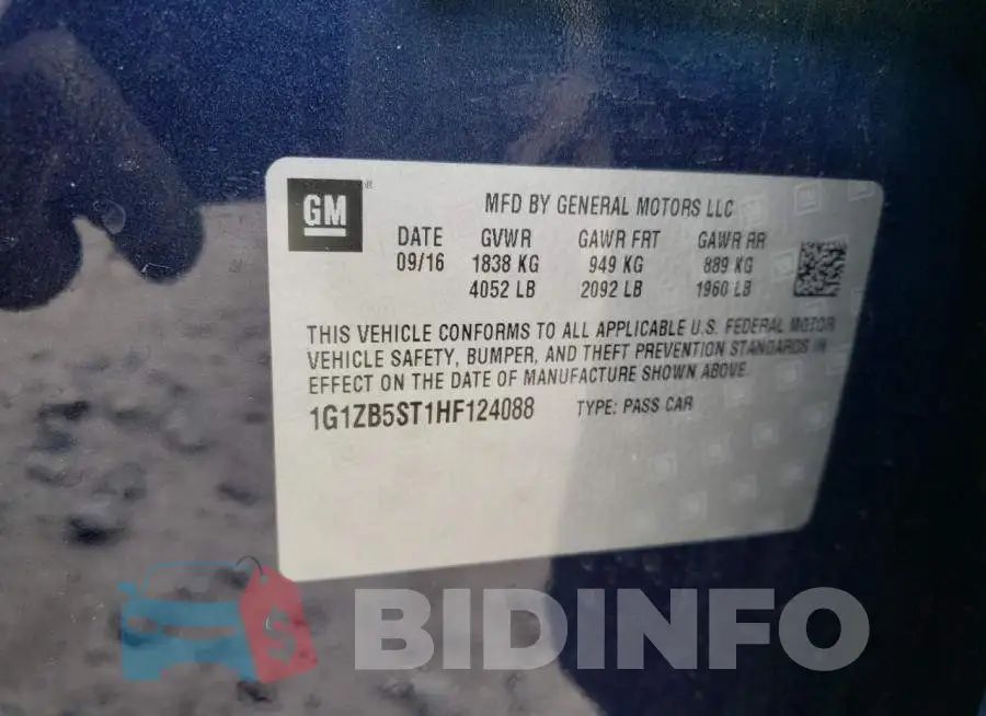1G1ZB5ST1HF124088 Photo# 12