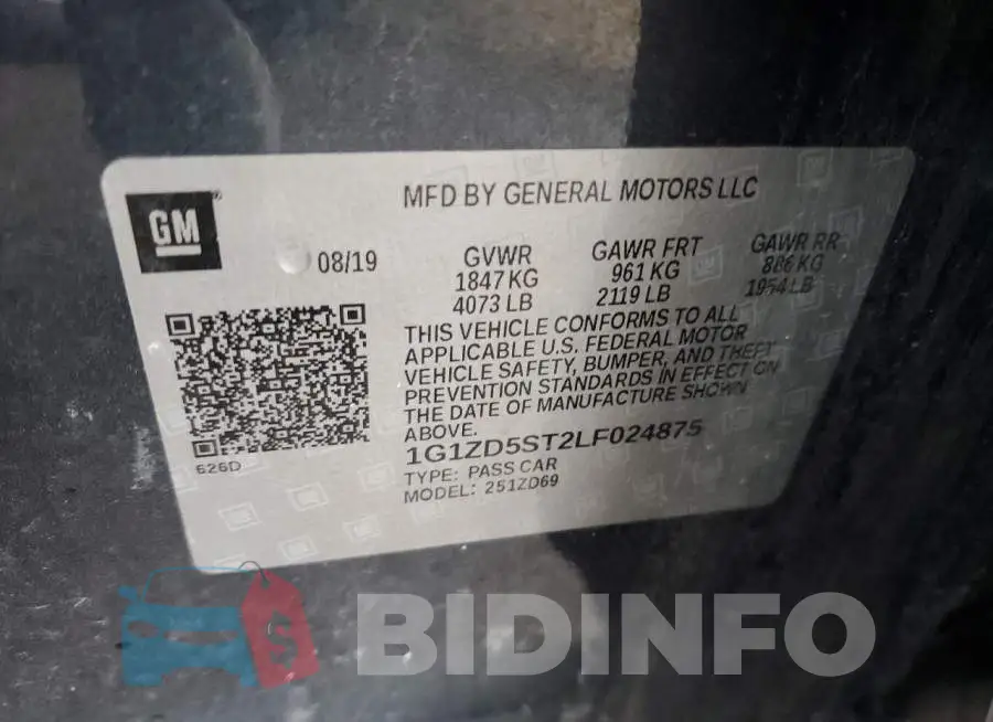 1G1ZD5ST2LF024875 Photo# 12