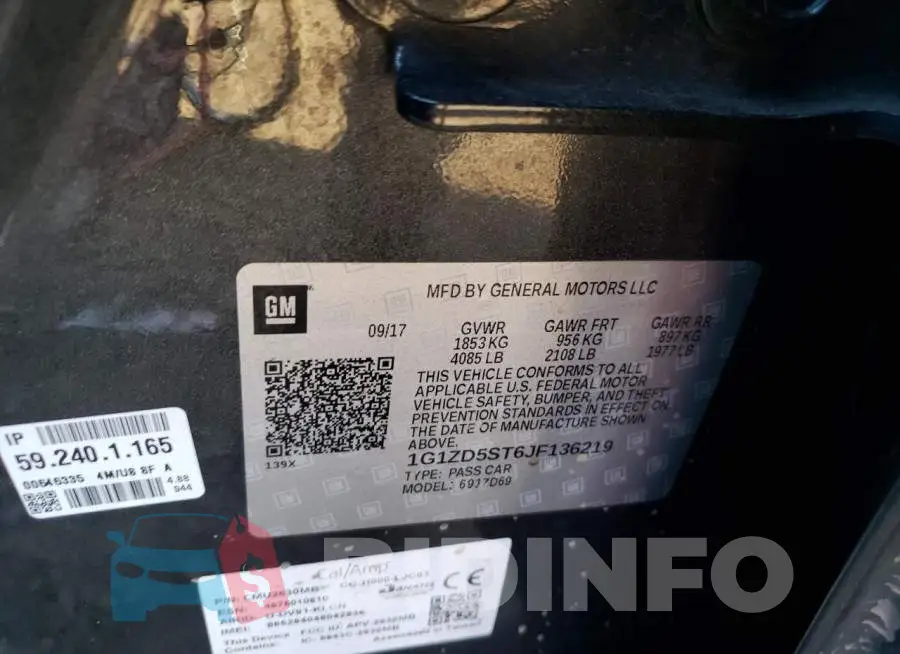 1G1ZD5ST6JF136219 Photo# 12