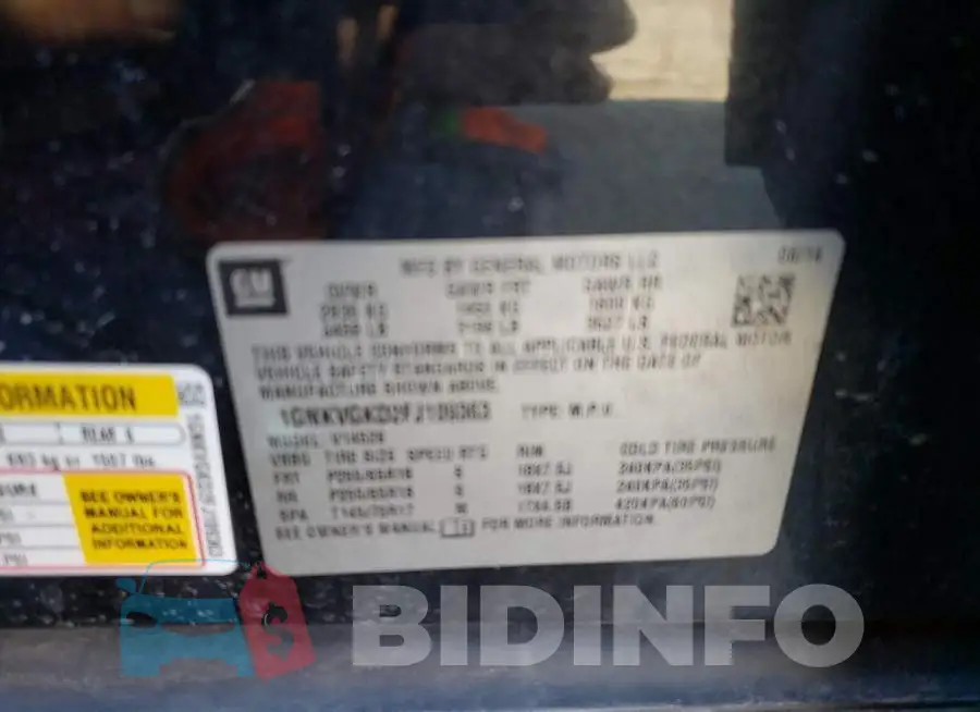 1GNKVGKD2FJ109363 Photo# 12