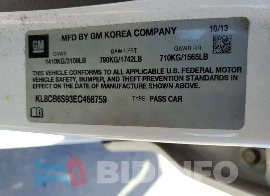 KL8CB6S93EC468759 Photo# 10