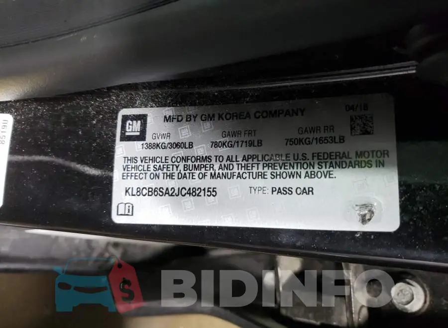 KL8CB6SA2JC482155 Photo# 10