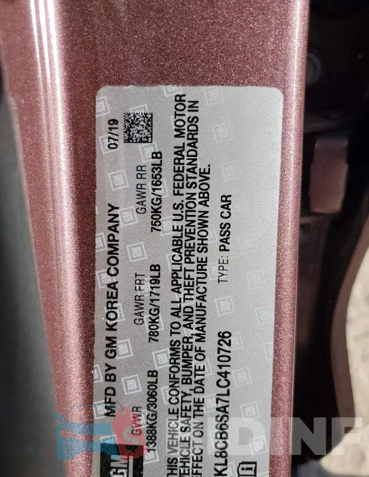 KL8CB6SA7LC410726 Photo# 12
