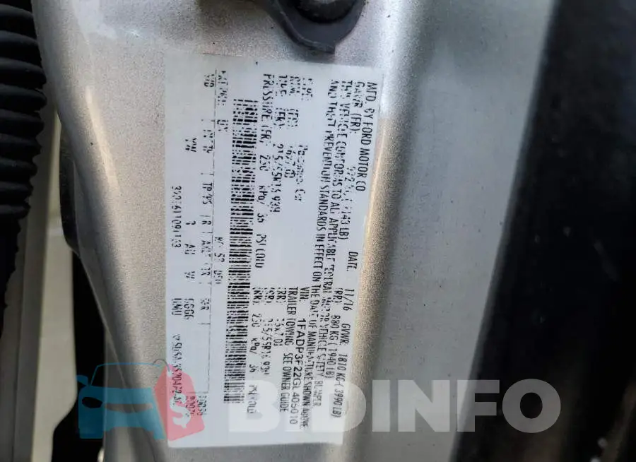 1FADP3F22GL405010 Photo# 12