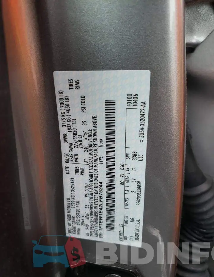 1FTEW1E42LFB75244 Photo# 12