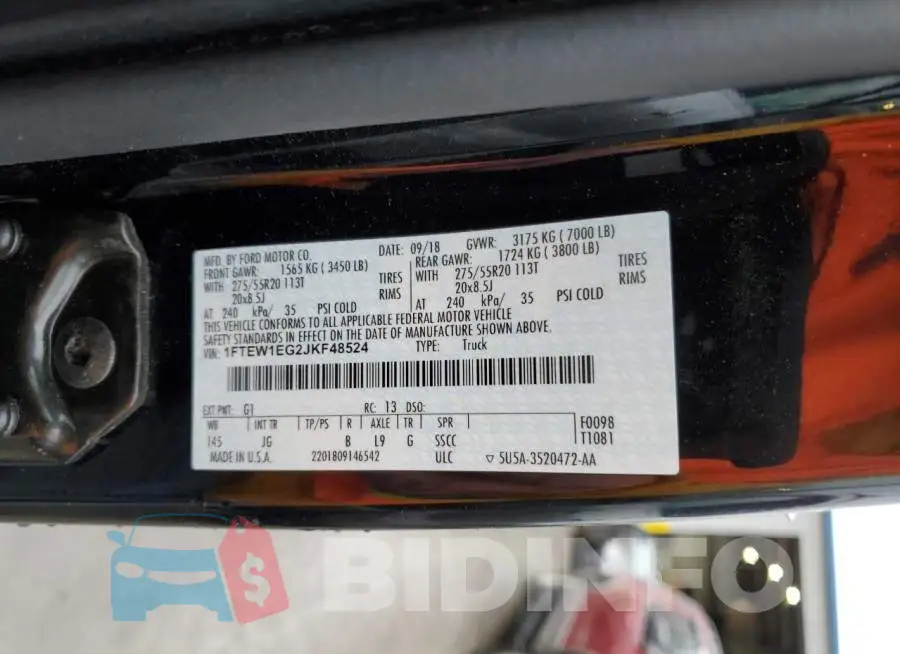 1FTEW1EG2JKF48524 Photo# 13
