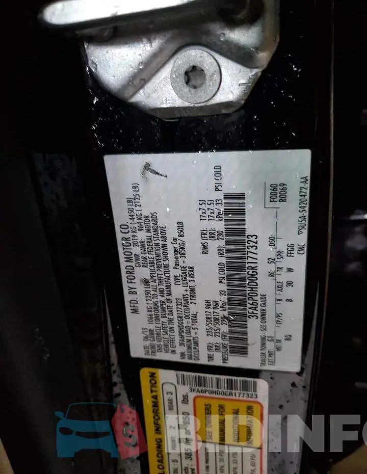 3FA6P0HD0GR177323 Photo# 12