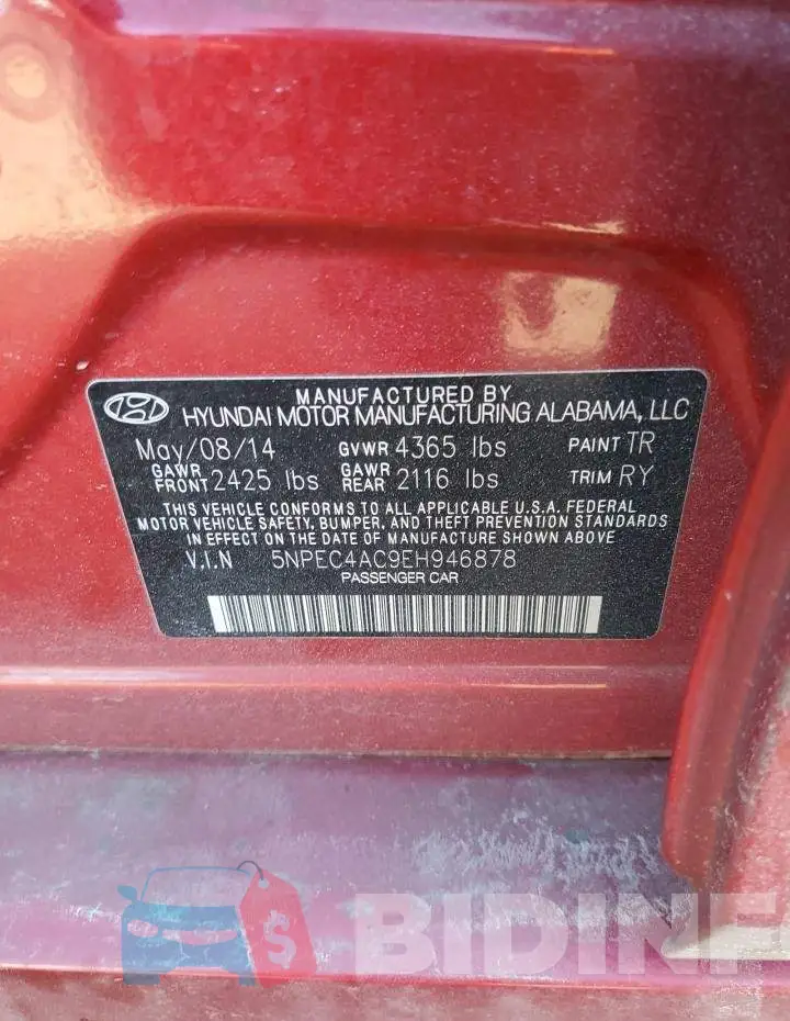5NPEC4AC9EH946878 Photo# 13