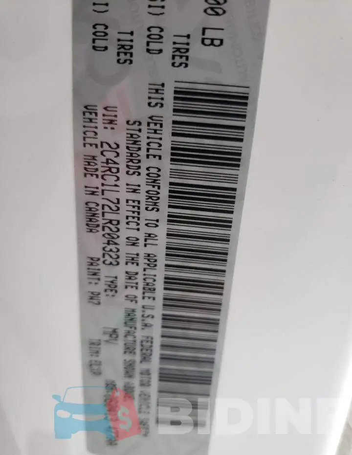 2C4RC1L72LR204323 Photo# 13