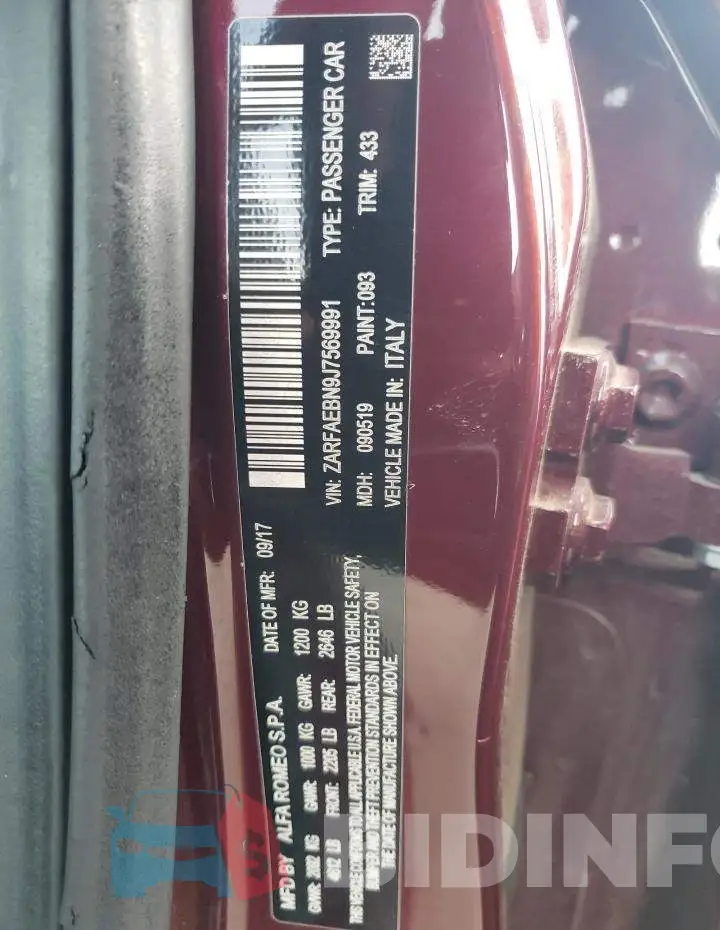 ZARFAEBN9J7569991 Photo# 12