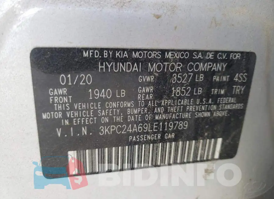 3KPC24A69LE119789 Photo# 12
