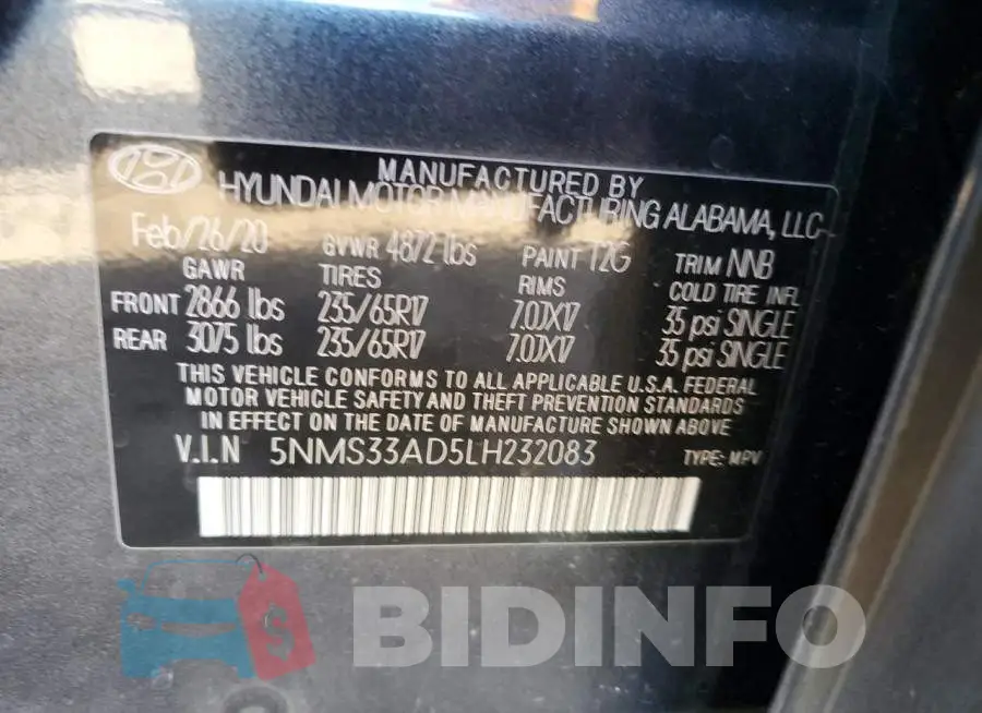 5NMS33AD5LH232083 Photo# 12