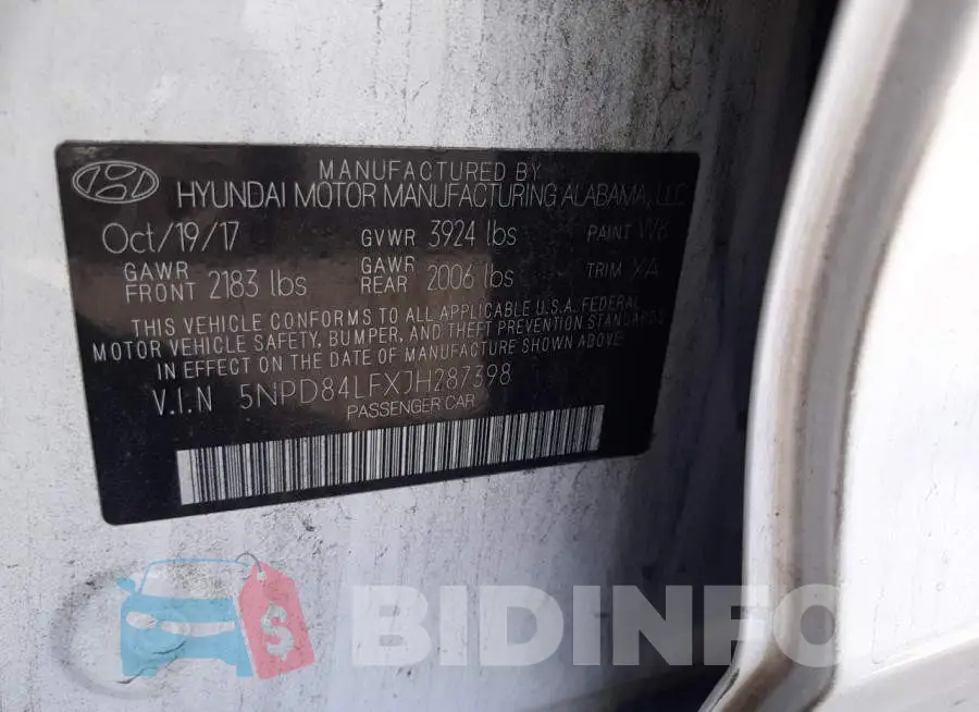 5NPD84LFXJH287398 Photo# 13