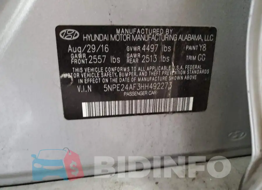 5NPE24AF3HH492273 Photo# 12