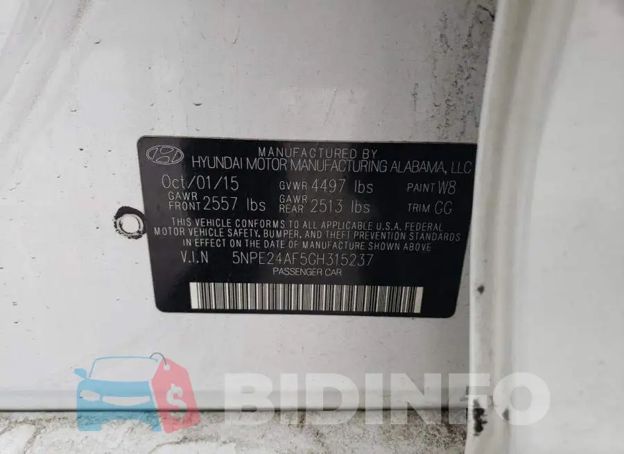 5NPE24AF5GH315237 Photo# 12