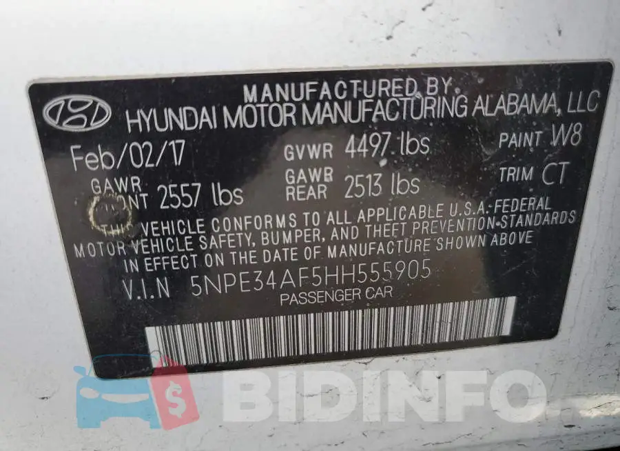5NPE34AF5HH555905 Photo# 12