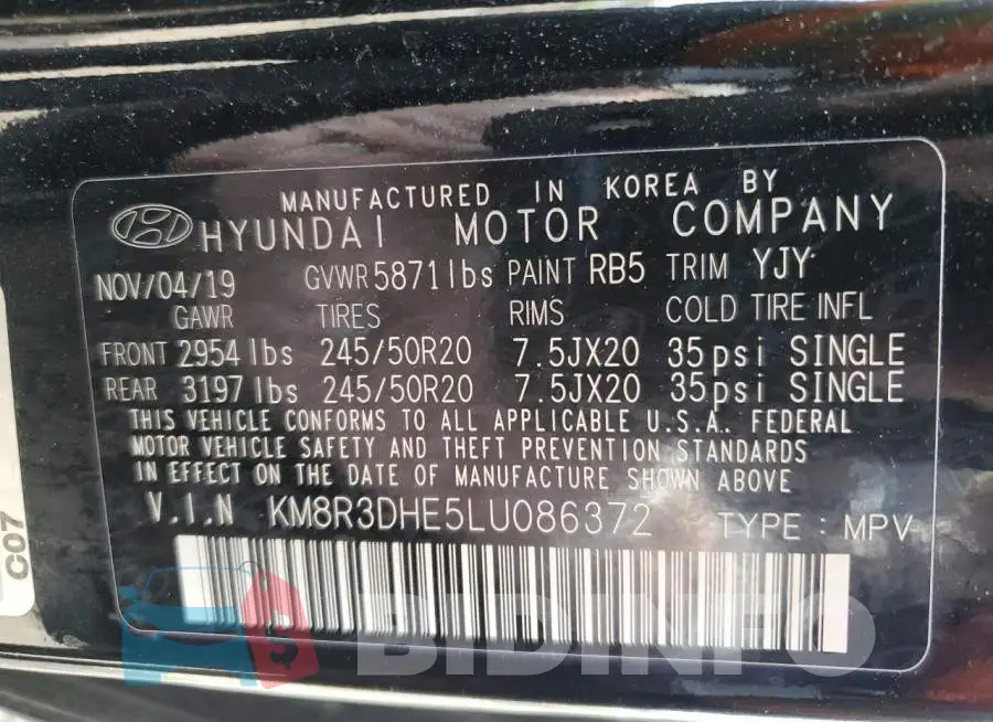 KM8R3DHE5LU086372 Photo# 13