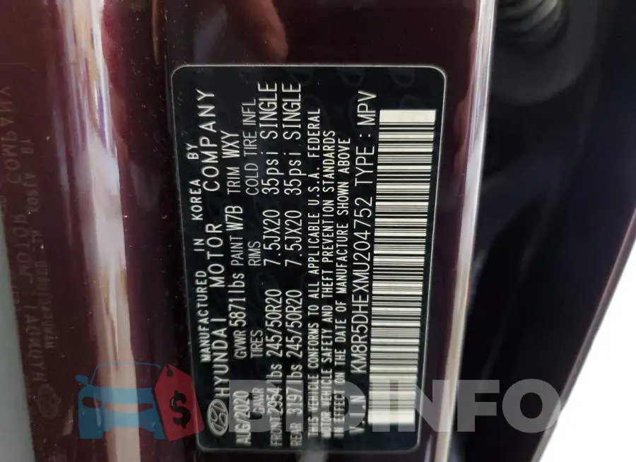 KM8R5DHEXMU204752 Photo# 10
