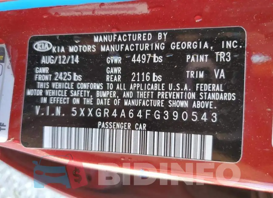 5XXGR4A64FG390543 Photo# 12