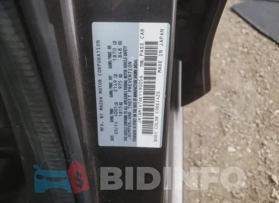 JM1BM1V76E1190056 Photo# 12