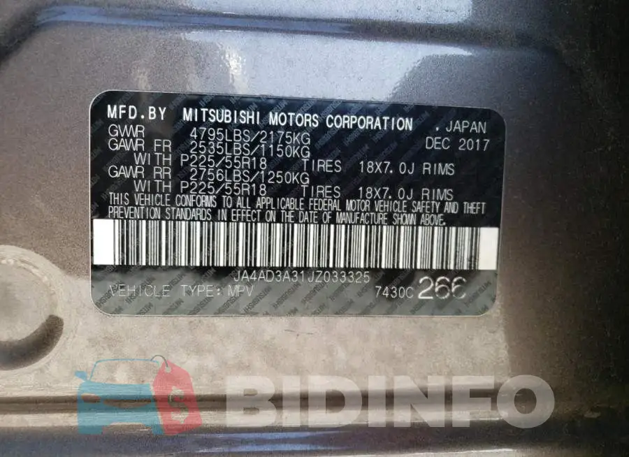 JA4AD3A31JZ033325 Photo# 13