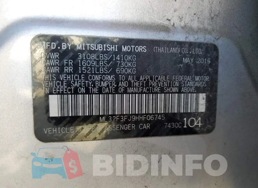 ML32F3FJ9HHF06745 Photo# 13