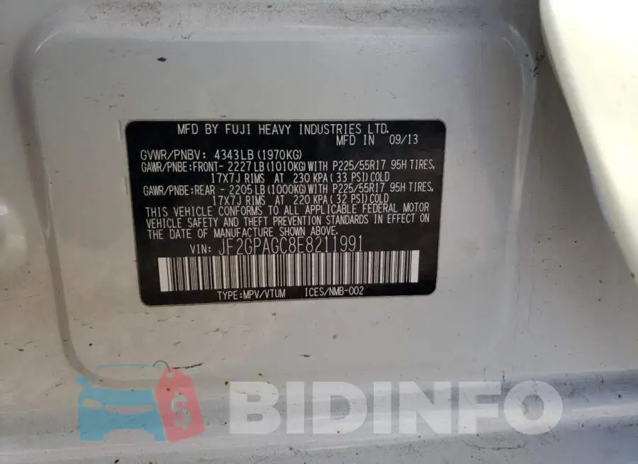 JF2GPAGC8E8211991 Photo# 13