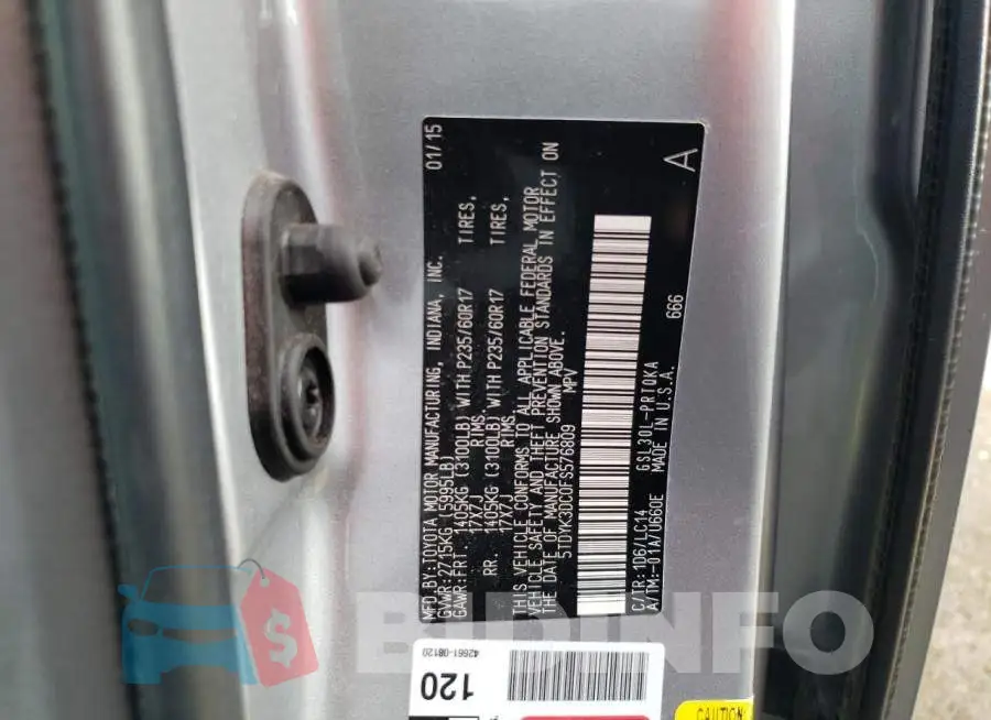 5TDYK3DC0FS576809 Photo# 13
