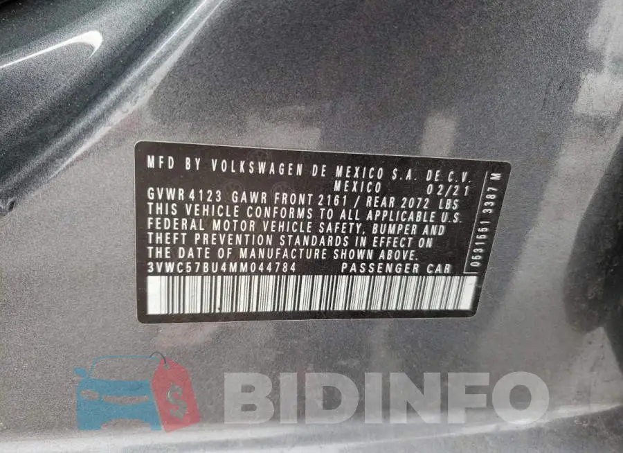 3VWC57BU4MM044784 Photo# 12