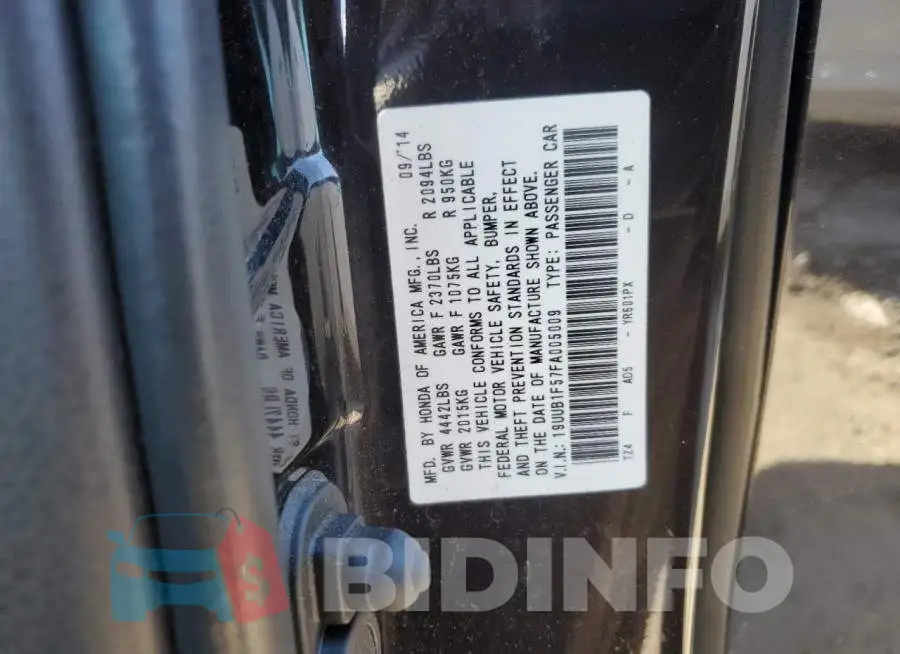 19UUB1F57FA005009 Photo# 12