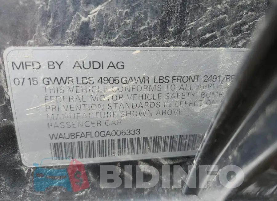 WAUBFAFL0GA006333 Photo# 13